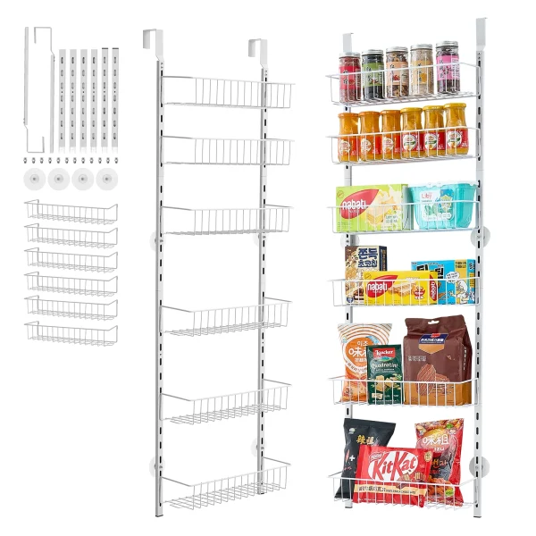 6/8/9/10 Tier Over the Door Pantry Organizer