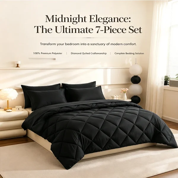 5pcs/7pcs Twin Full Queen King Bedding Sets